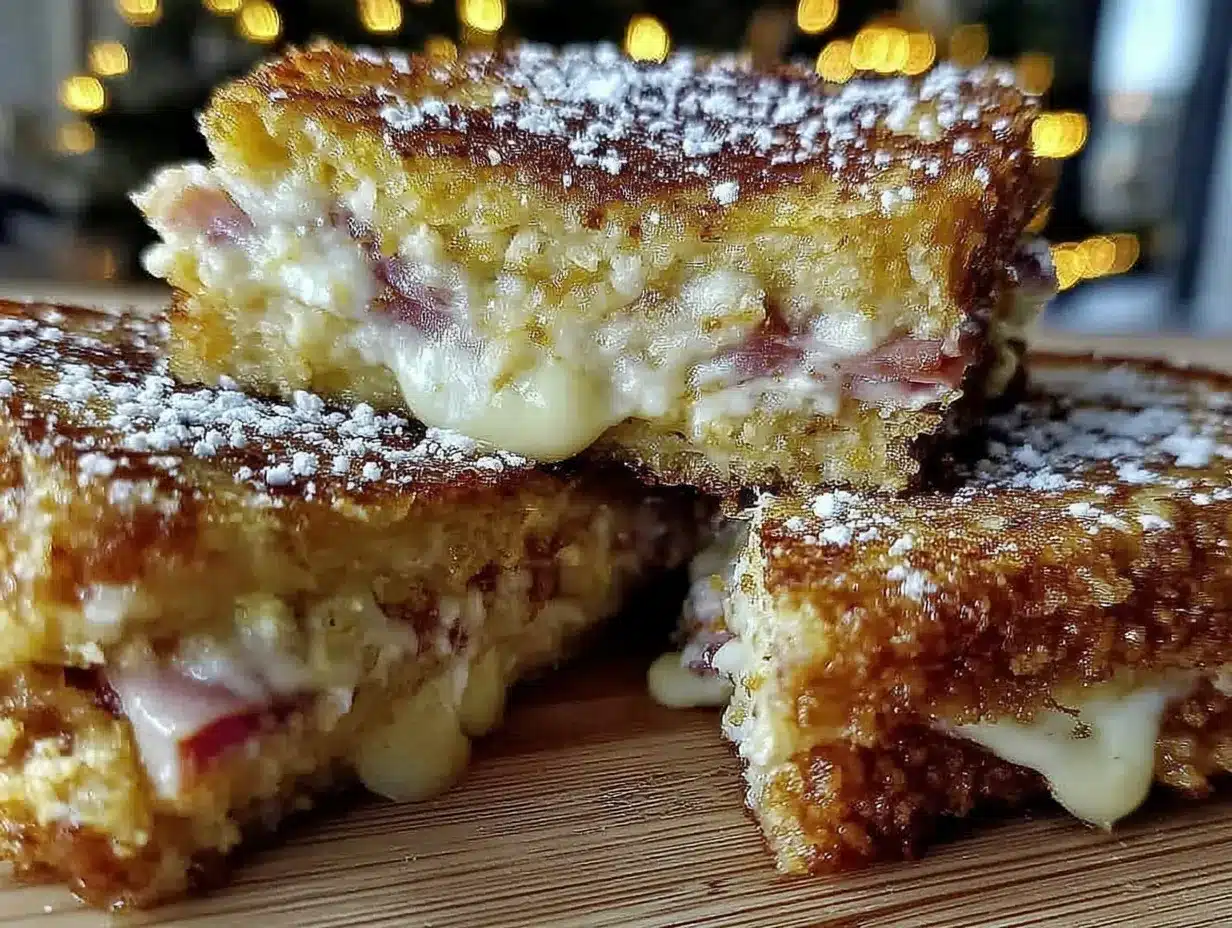 crispy gooey monte cristo sandwich preparation steps