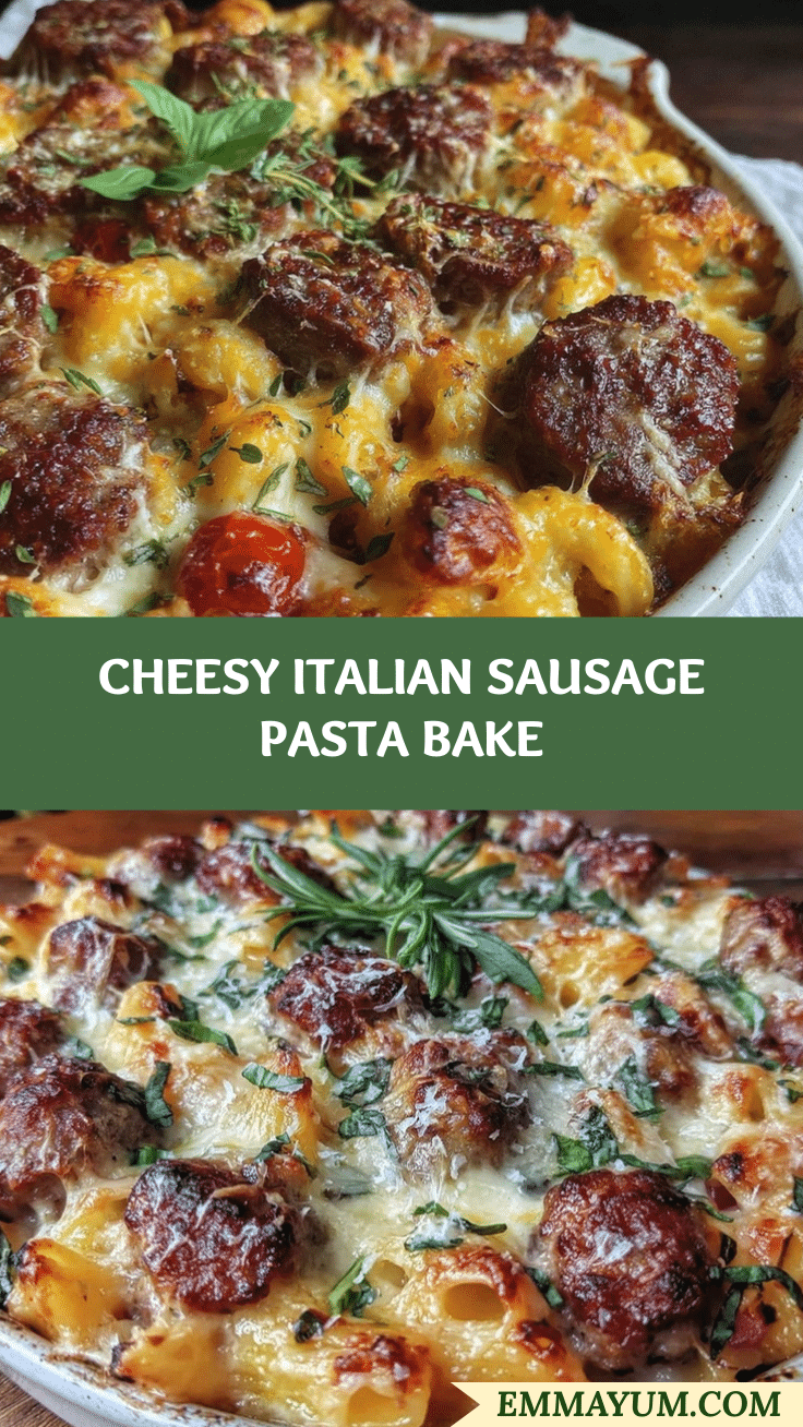 crispy italian sausage pasta bake recipe