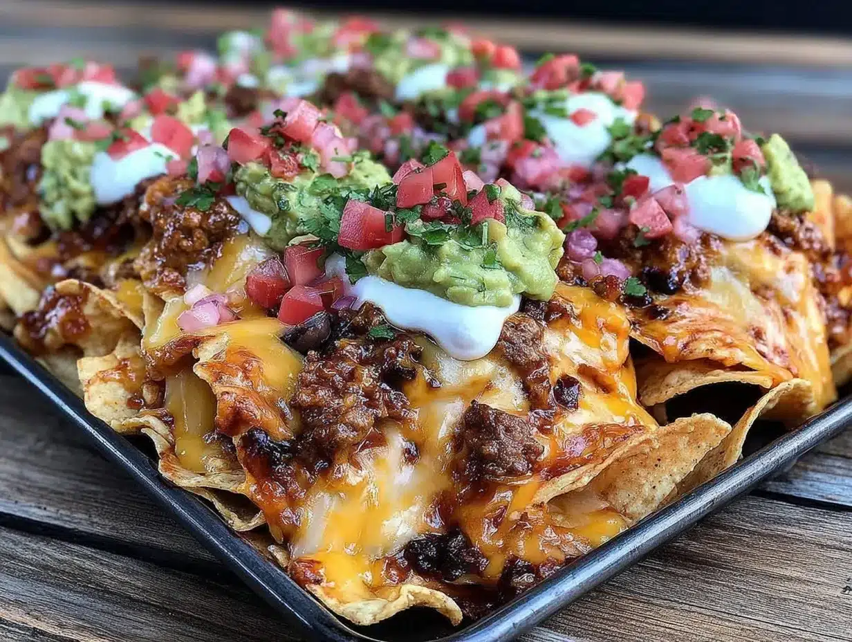 crispy sheet pan nachos preparation steps