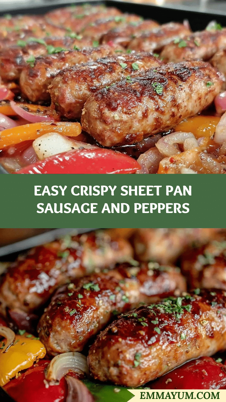 crispy sheet pan sausage and peppers recipe