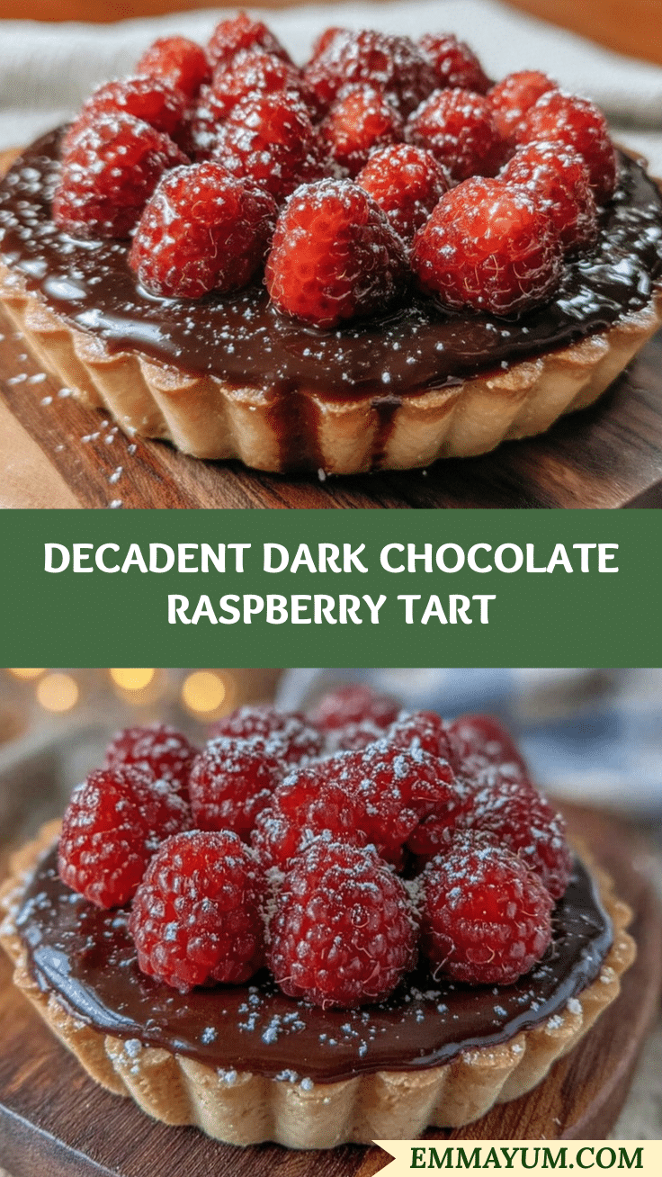 dark chocolate raspberry tart recipe