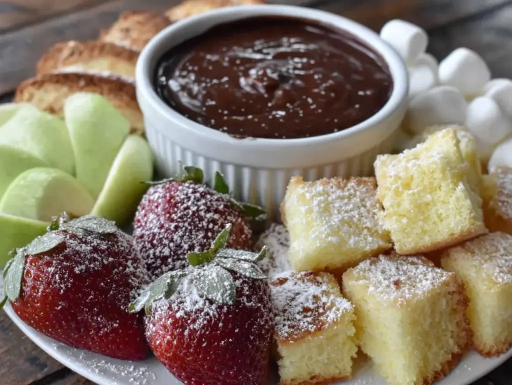 decadent chocolate fondue recipe - featured image