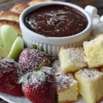 decadent chocolate fondue recipe - featured image