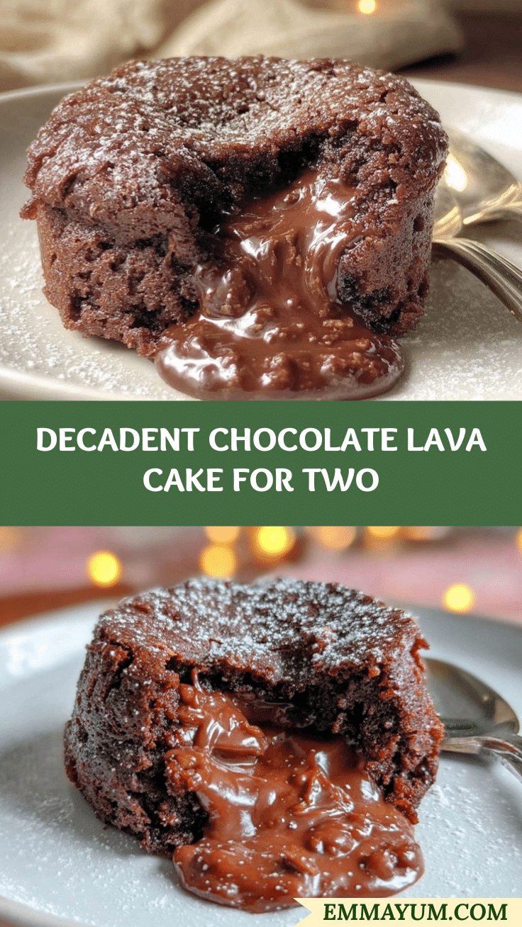 decadent chocolate lava cake for two recipe