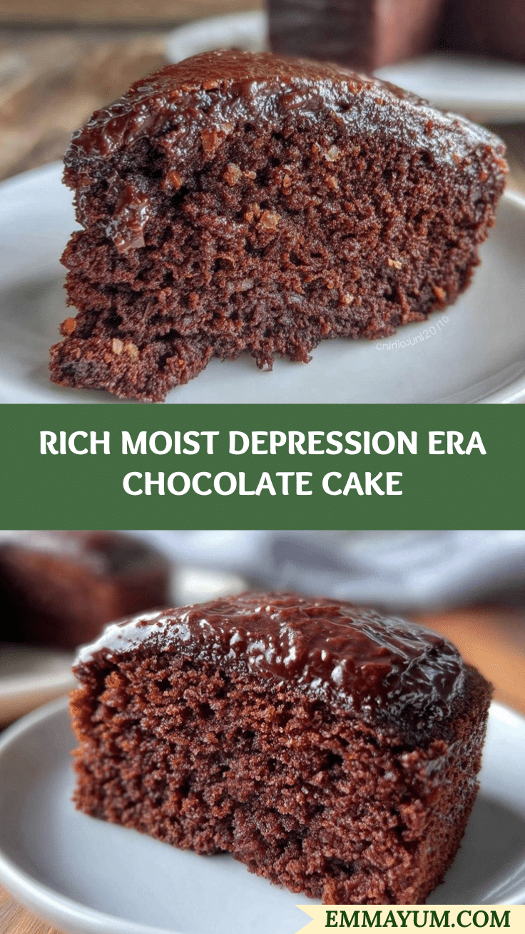 Depression Era Chocolate Cake No Eggs recipe
