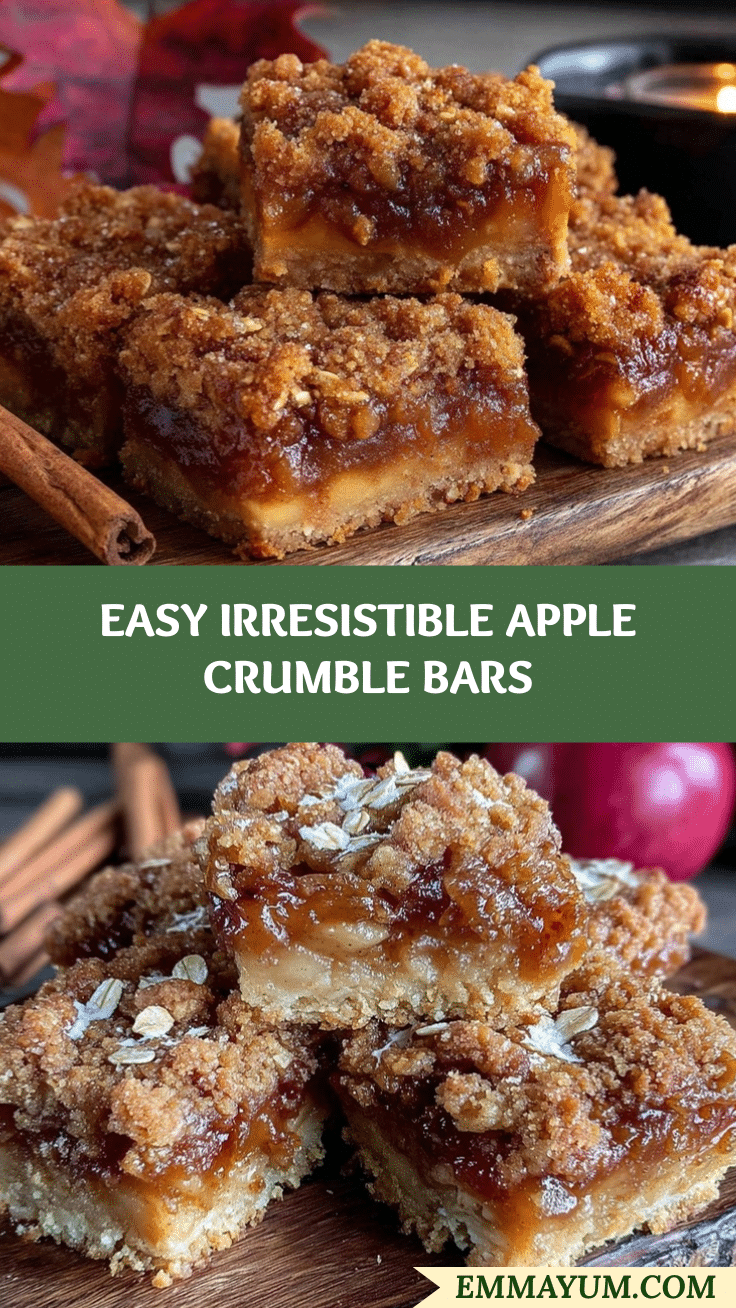 easy apple crumble bars recipe