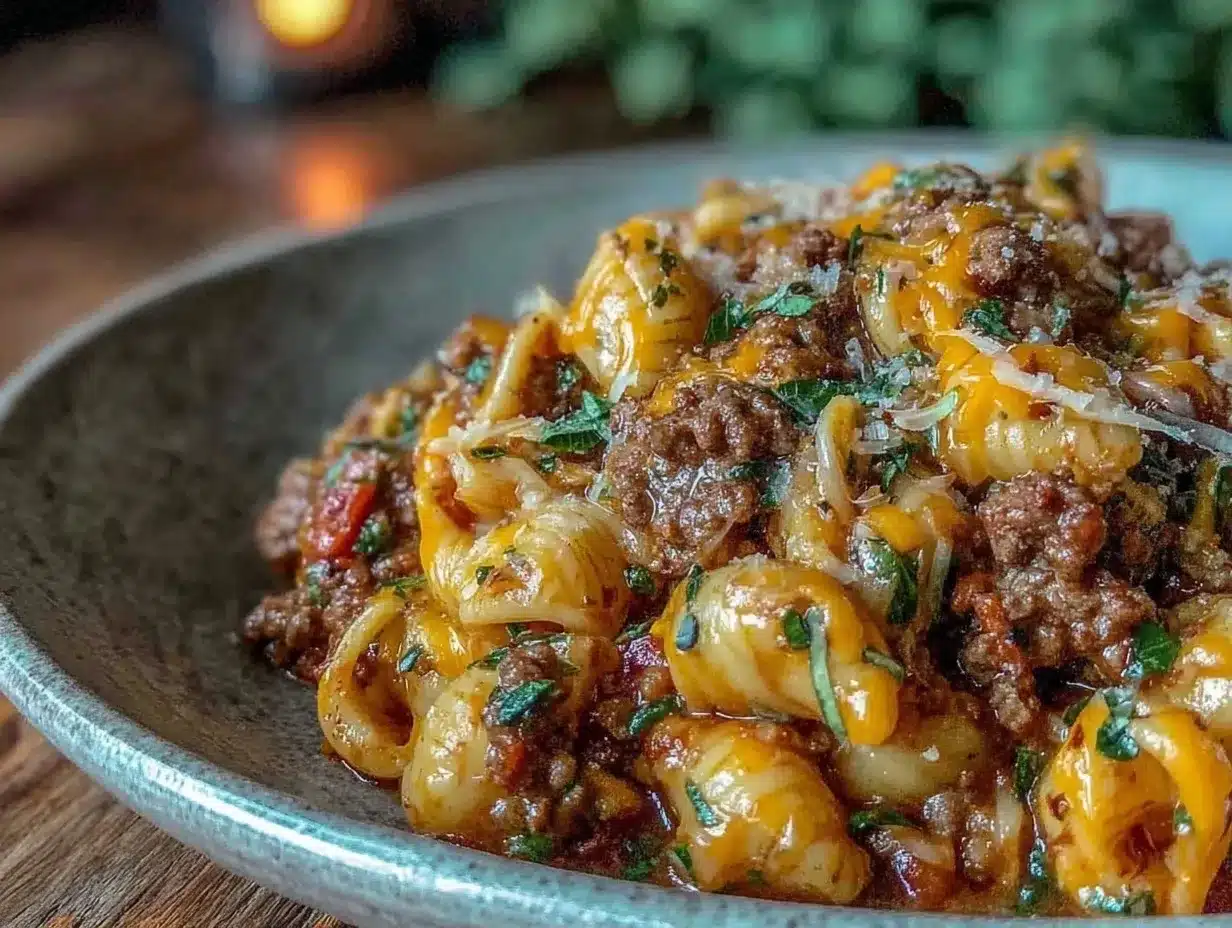 easy cheesy one pot hamburger helper preparation steps