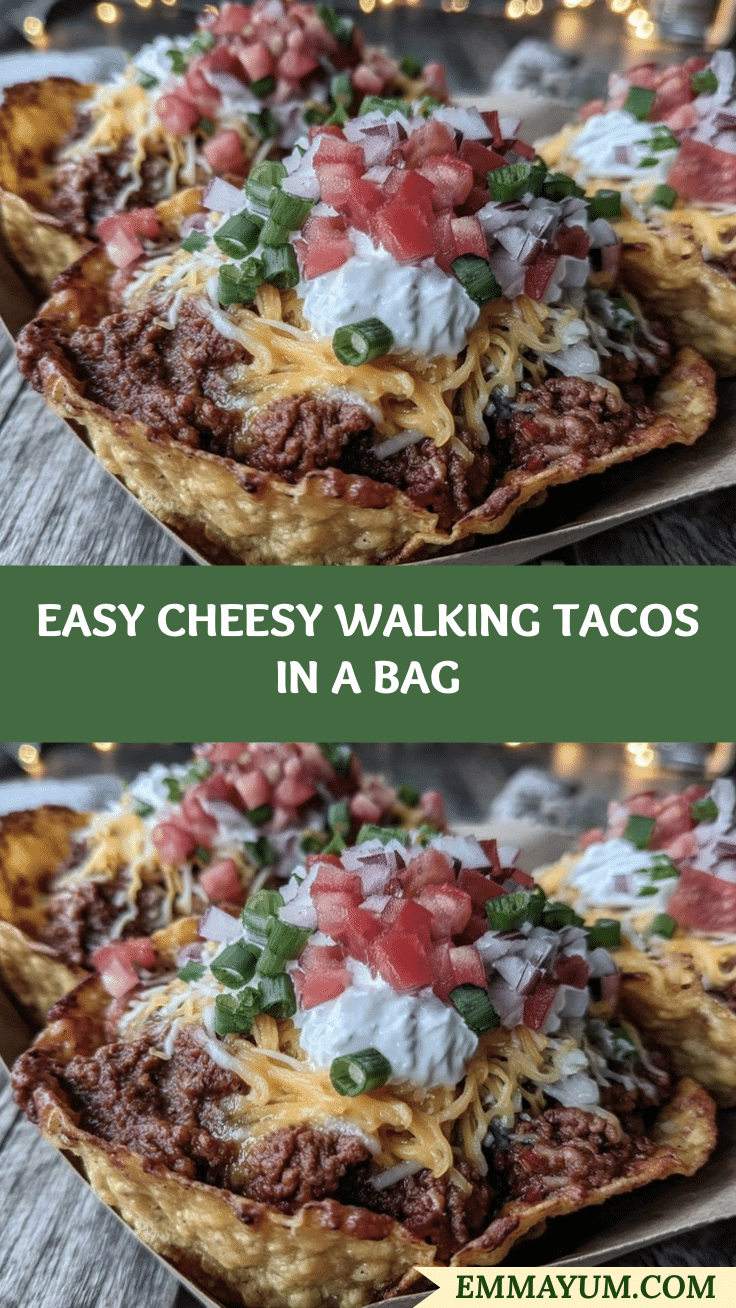 easy cheesy walking tacos recipe