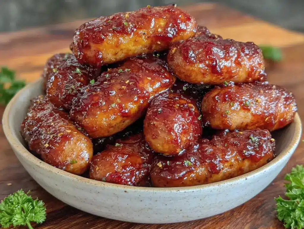 easy crockpot little smokies party bites - featured image