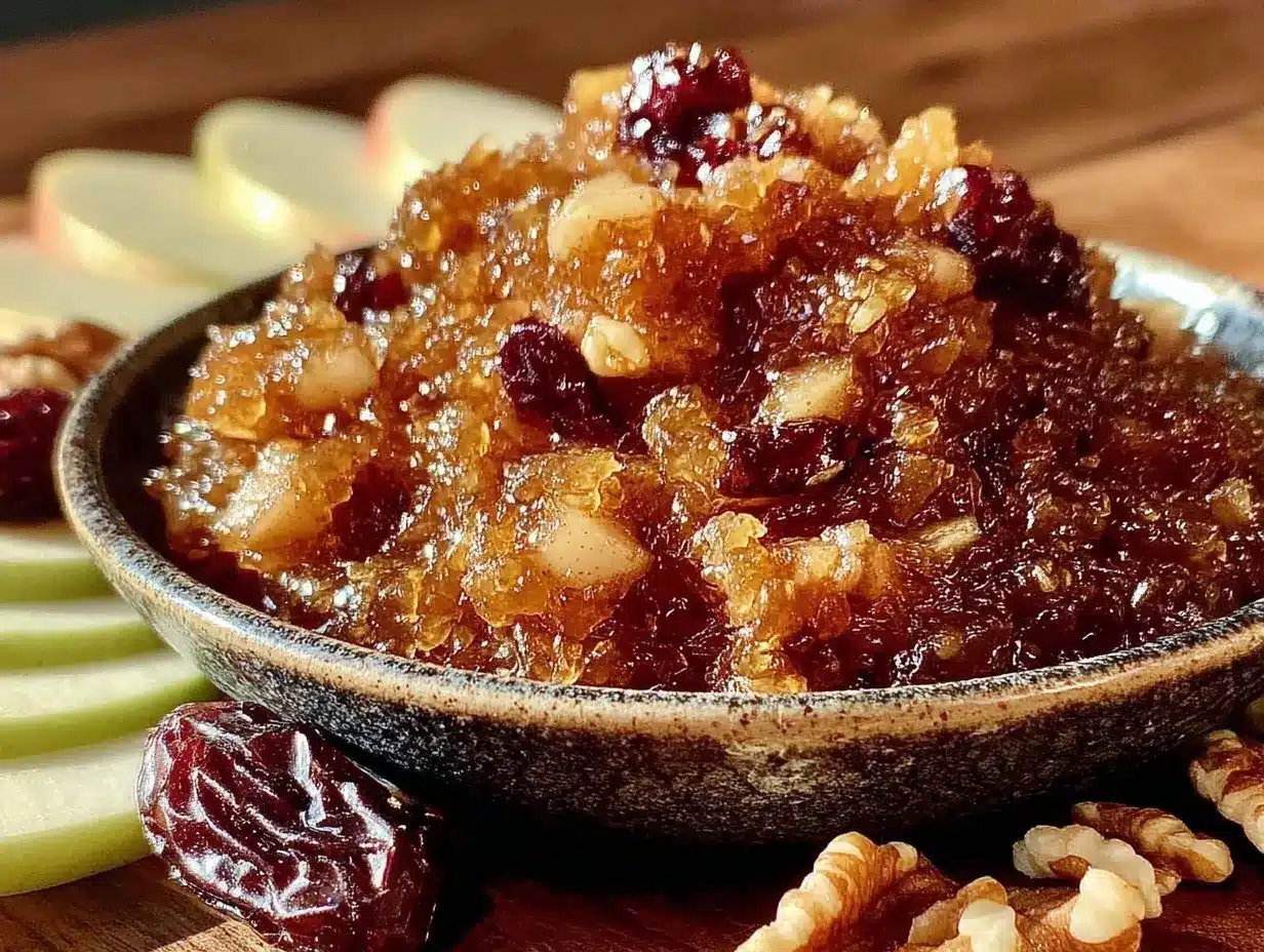 easy fresh apple walnut charoset recipe preparation steps