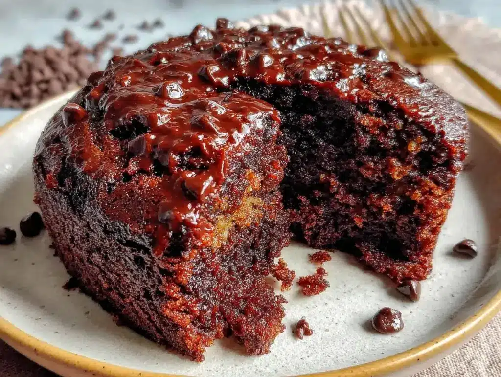 easy one-bowl chocolate cake - featured image