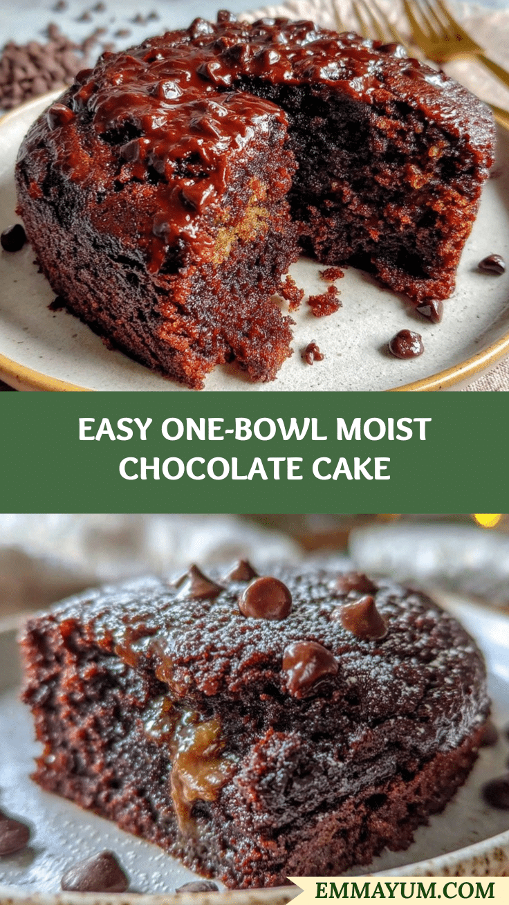 easy one-bowl chocolate cake recipe