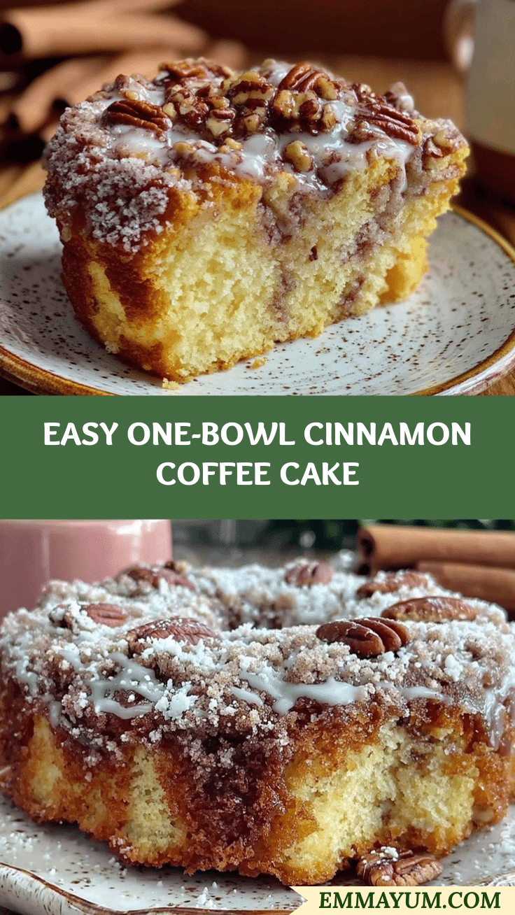 easy one-bowl cinnamon coffee cake recipe