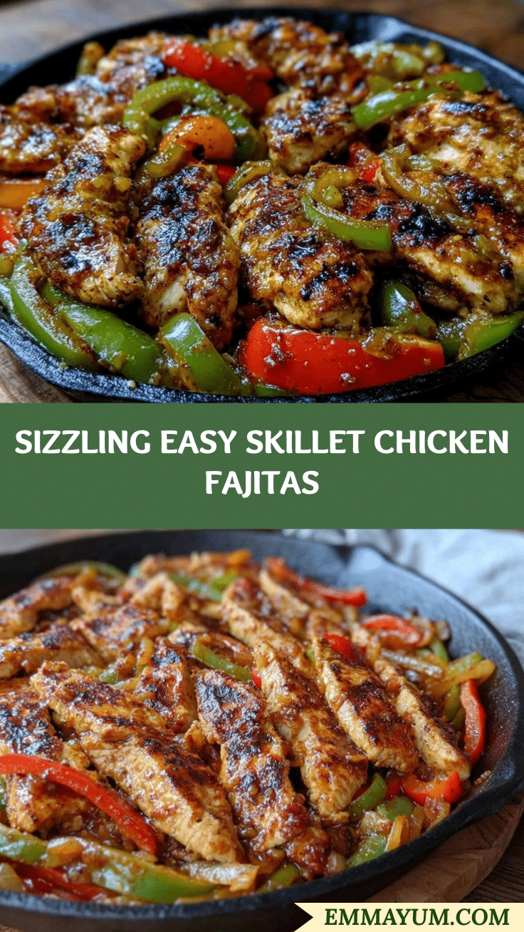 easy skillet chicken fajitas recipe