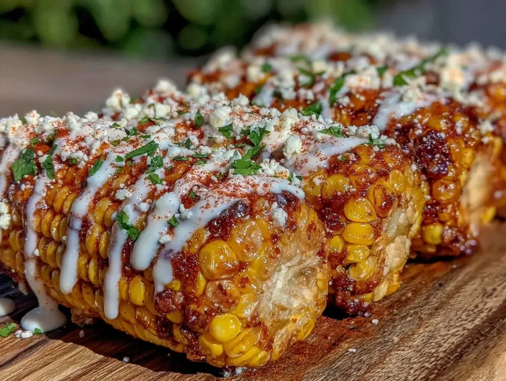 flavorful elote Mexican street corn recipe - featured image