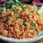 fluffy authentic mexican rice recipe - featured image
