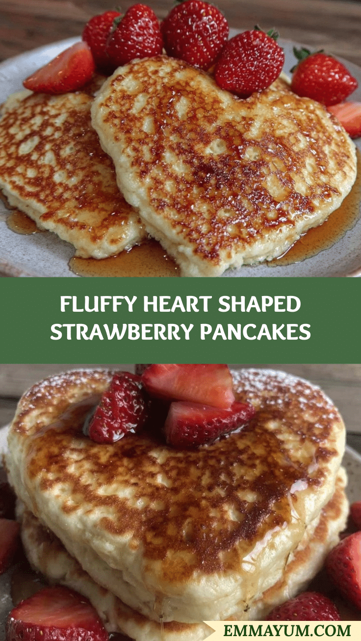 fluffy heart shaped pancakes recipe