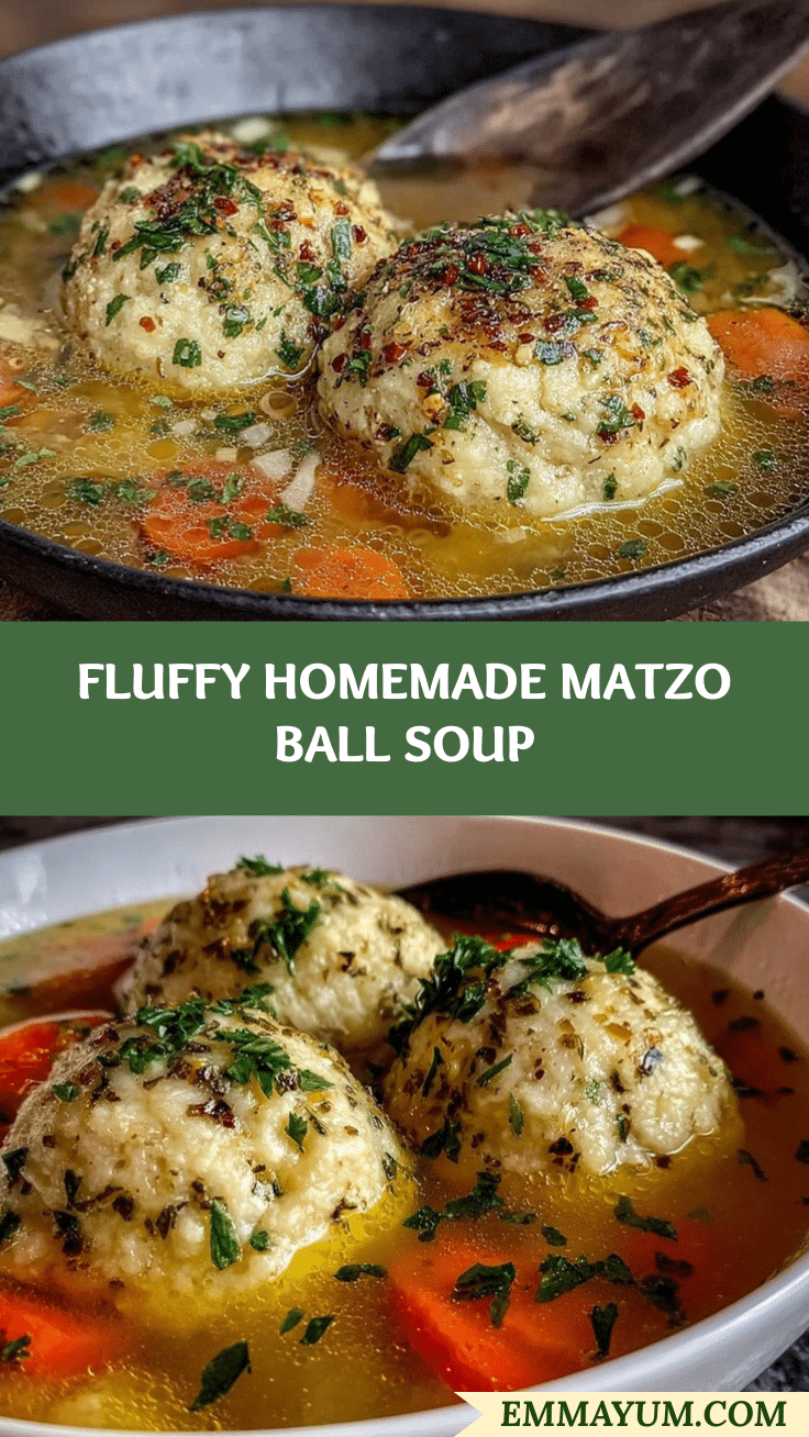 fluffy matzo ball soup recipe
