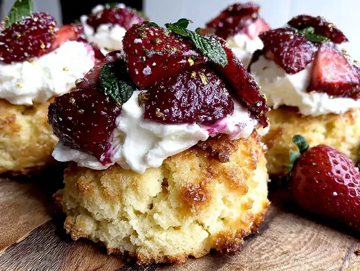 fluffy strawberry shortcake cookies preparation steps