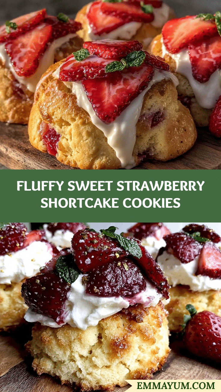 fluffy strawberry shortcake cookies recipe