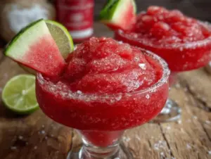 frozen watermelon margaritas - featured image