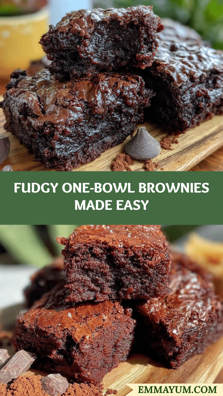 fudgy one-bowl brownies recipe