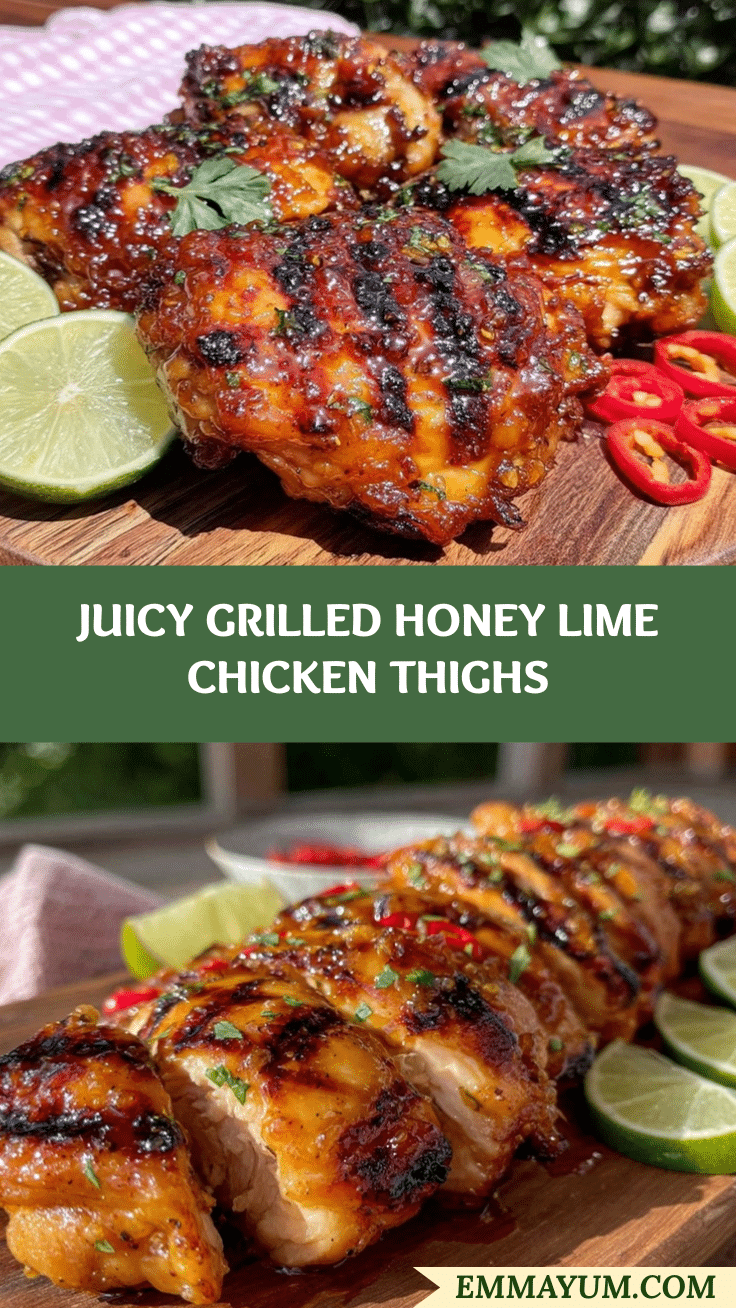 grilled honey lime chicken thighs recipe