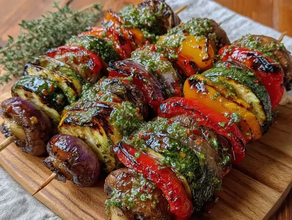 grilled vegetable skewers - featured image