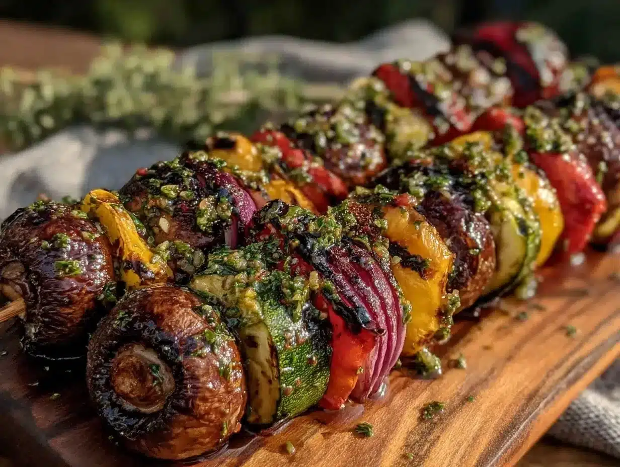 grilled vegetable skewers preparation steps