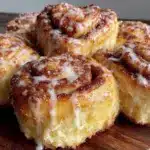 heart shaped cinnamon rolls - featured image