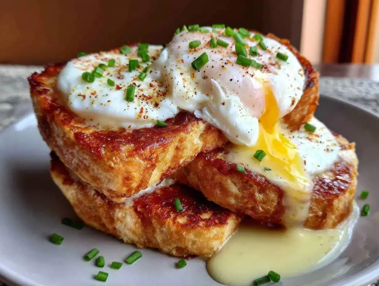 heart shaped eggs benedict preparation steps