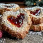 heart shaped Linzer cookies recipe - featured image