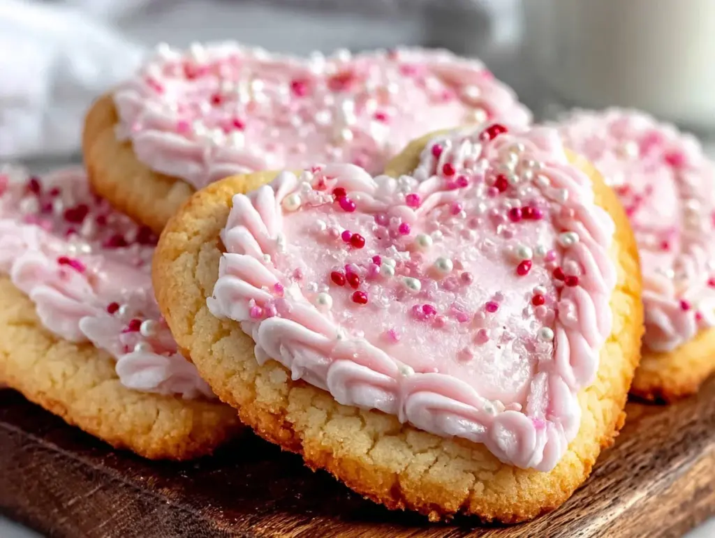 heart shaped sugar cookies - featured image