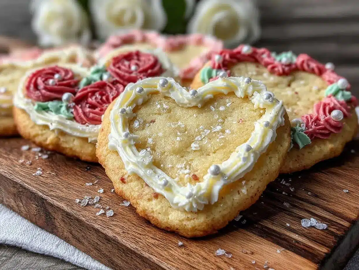 heart shaped sugar cookies preparation steps