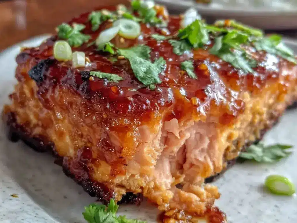 honey sriracha salmon - featured image