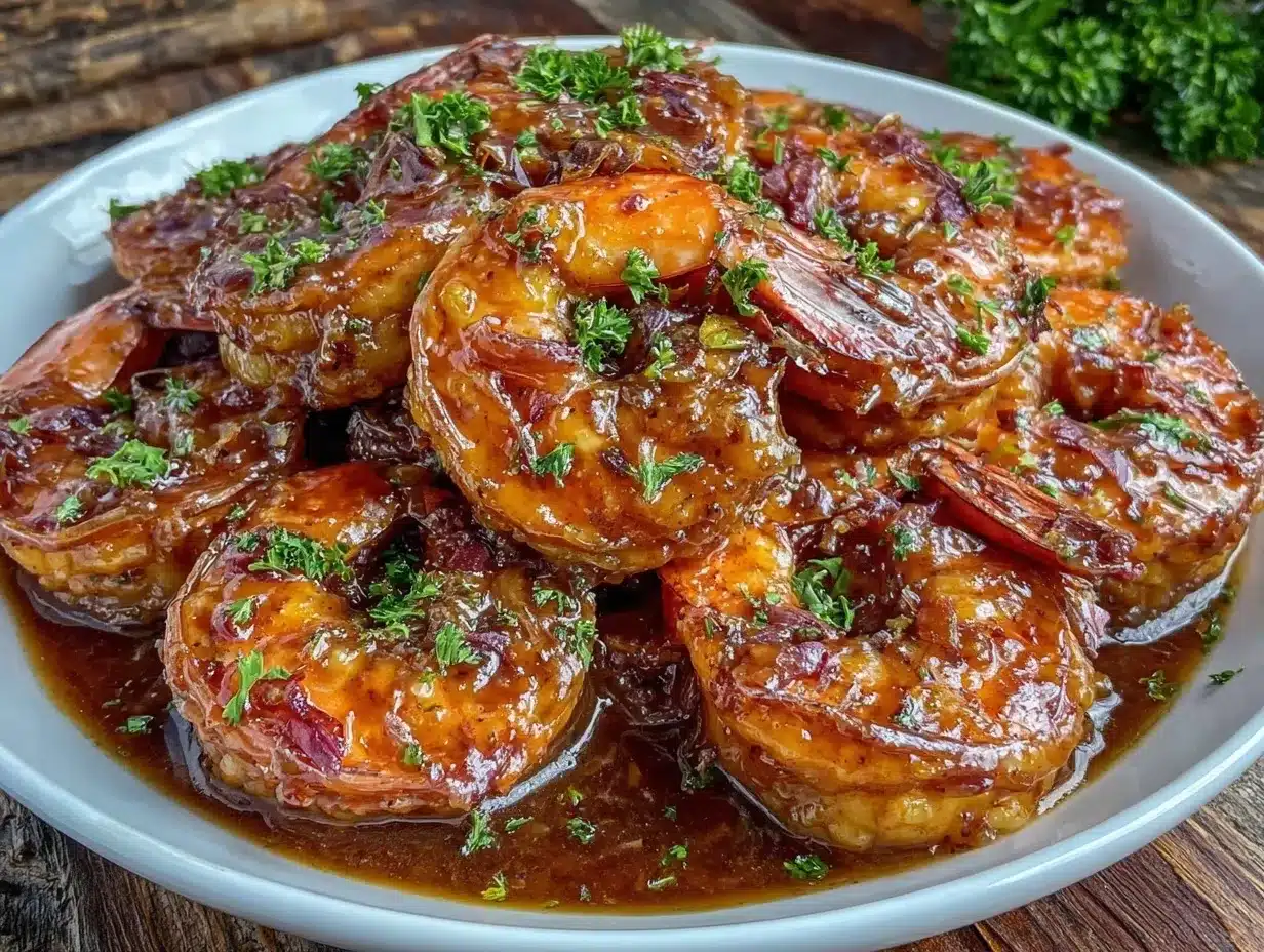 New Orleans BBQ Shrimp preparation steps
