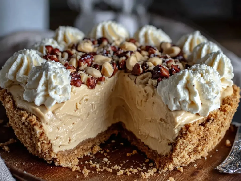 no-bake peanut butter pie - featured image