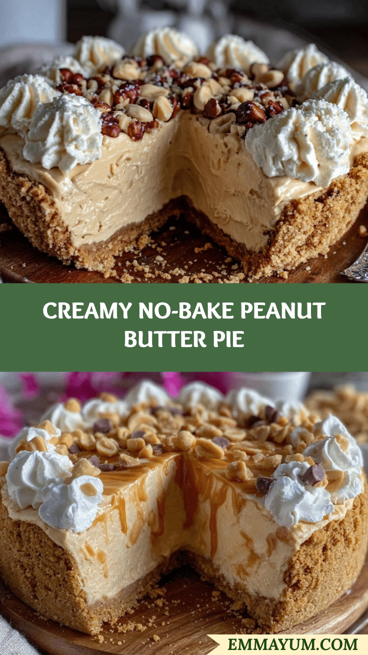 no-bake peanut butter pie recipe