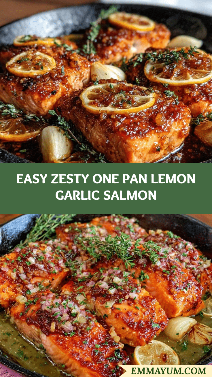 one pan lemon garlic salmon recipe