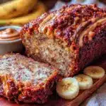 peanut butter banana bread - featured image