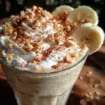 peanut butter banana protein shake - featured image