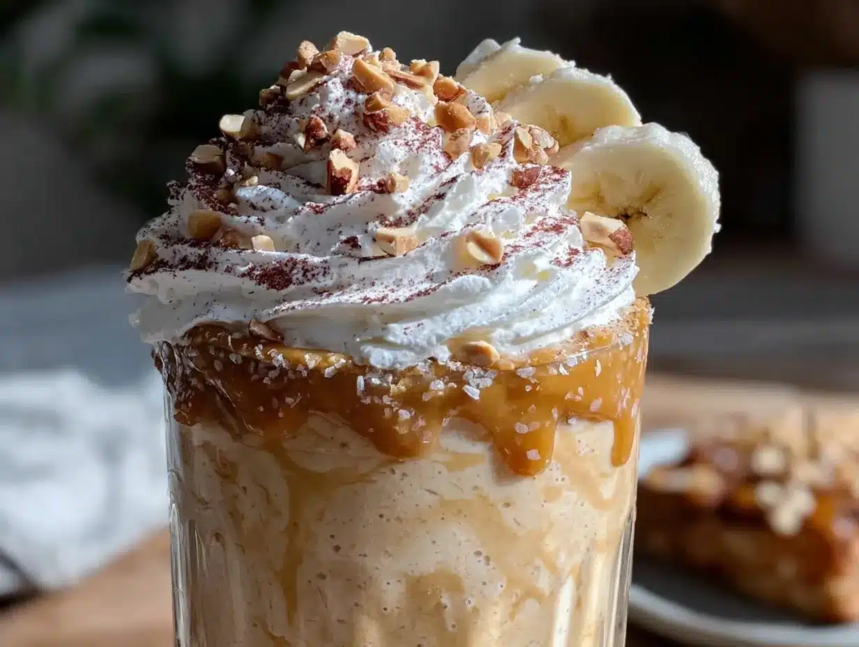 peanut butter banana protein shake preparation steps