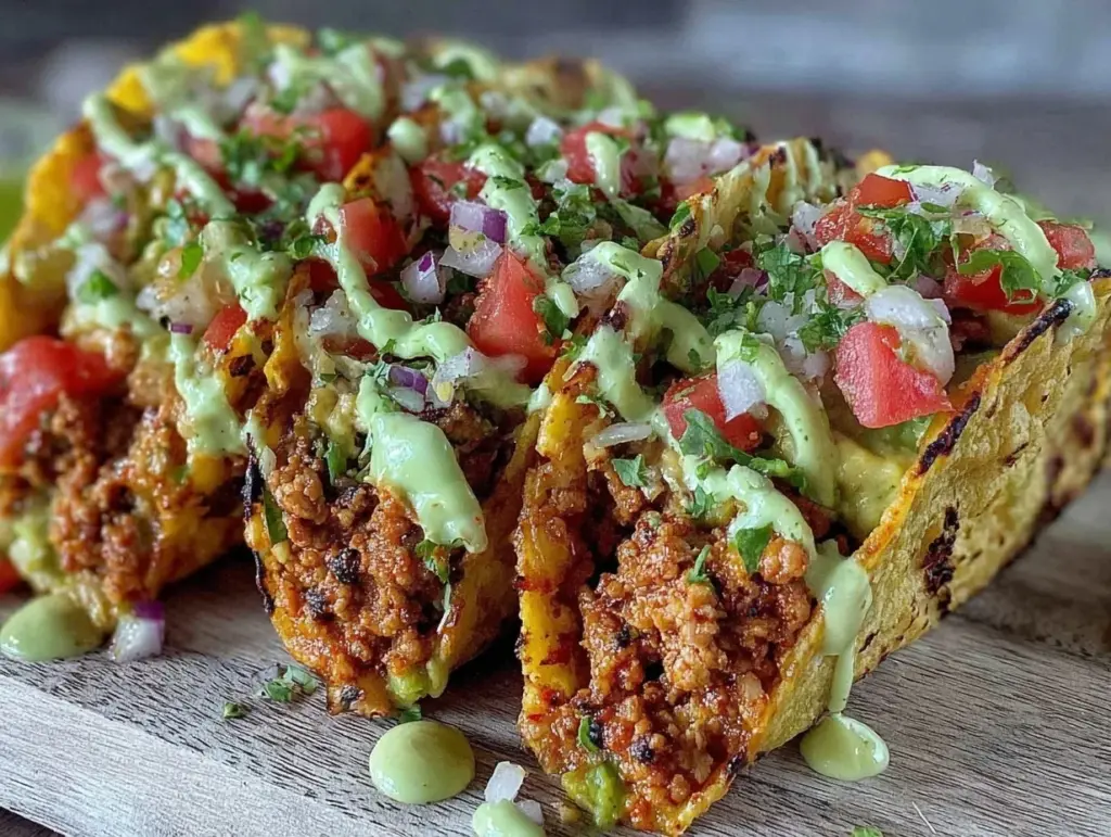 quick ground turkey tacos - featured image