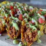 quick ground turkey tacos - featured image