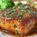 quick honey garlic pork chops - featured image