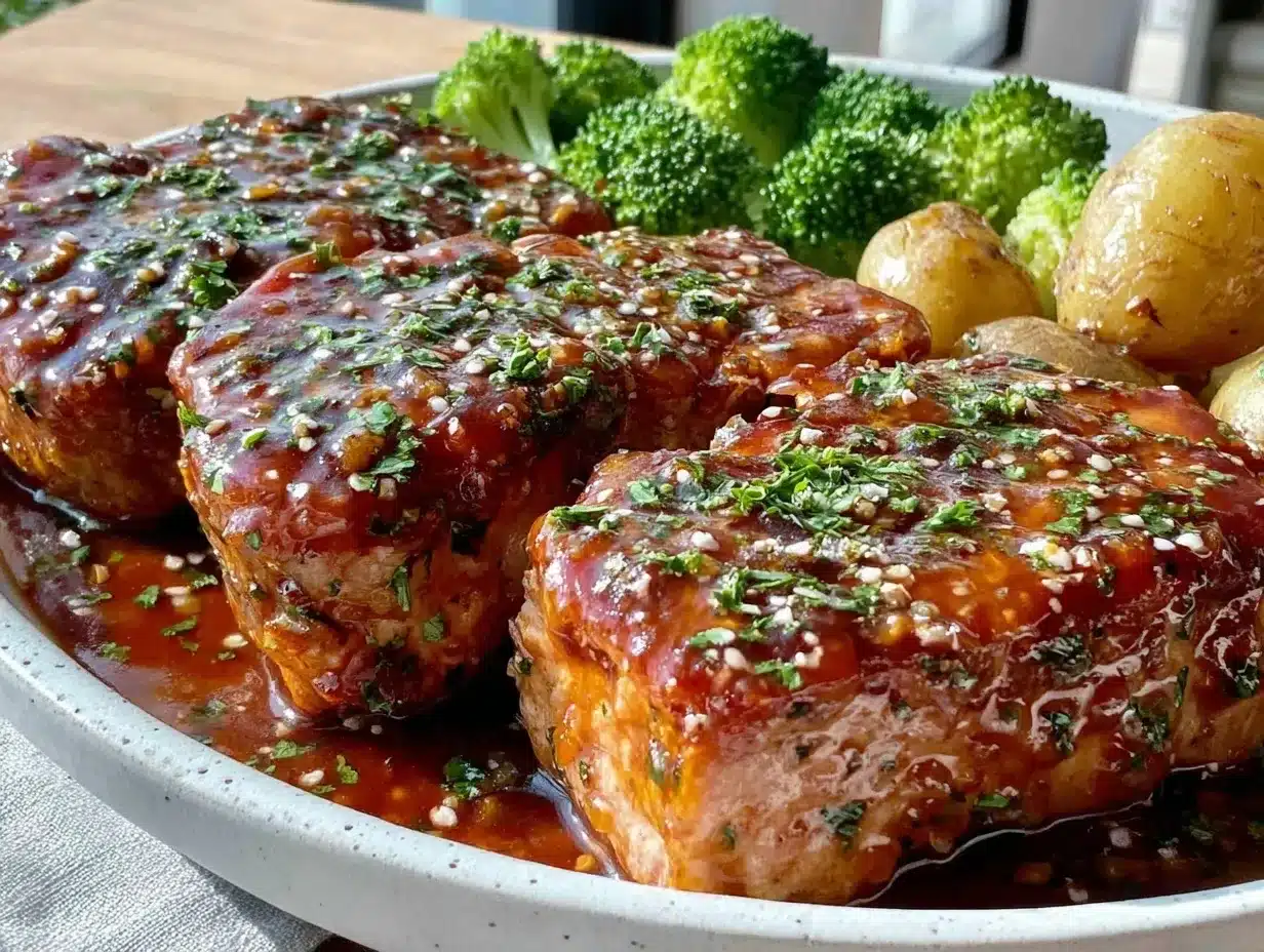 quick honey garlic pork chops preparation steps