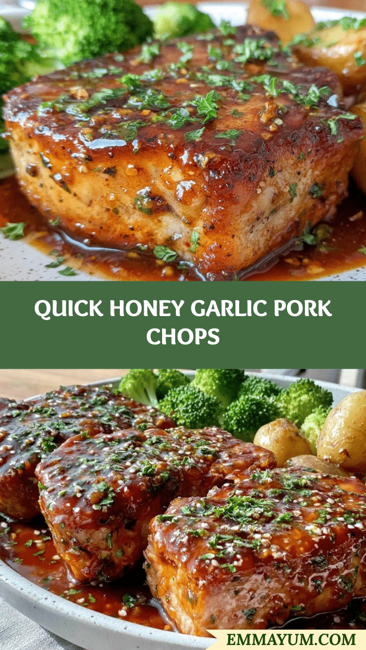 quick honey garlic pork chops recipe