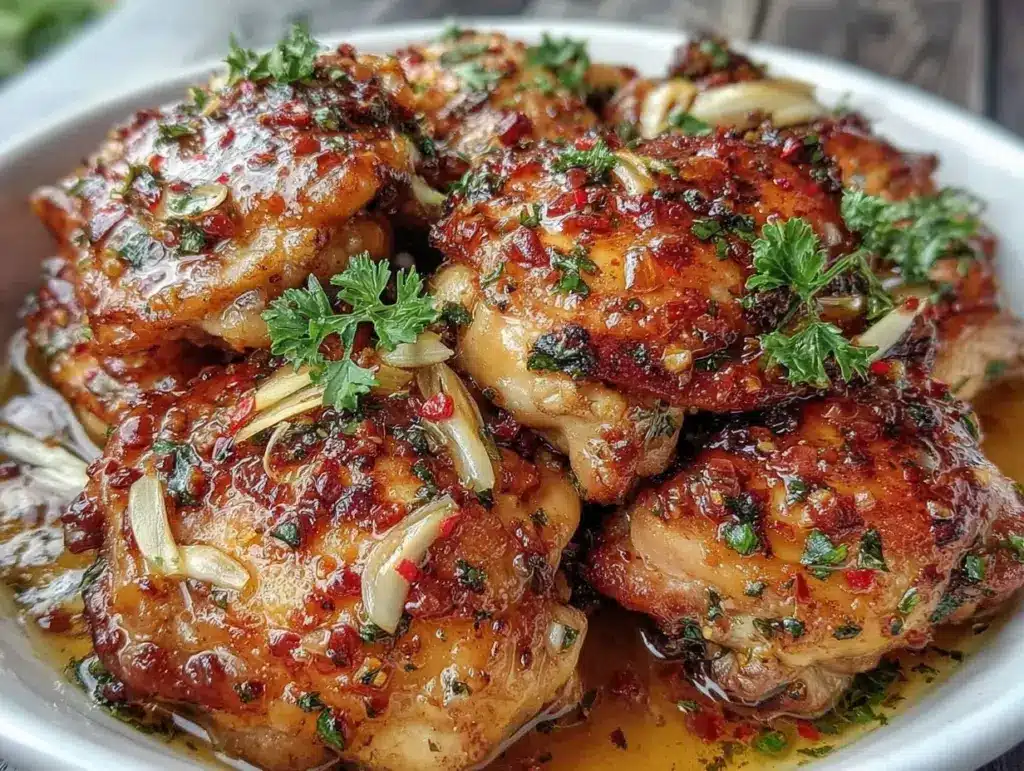 quick juicy garlic butter chicken - featured image