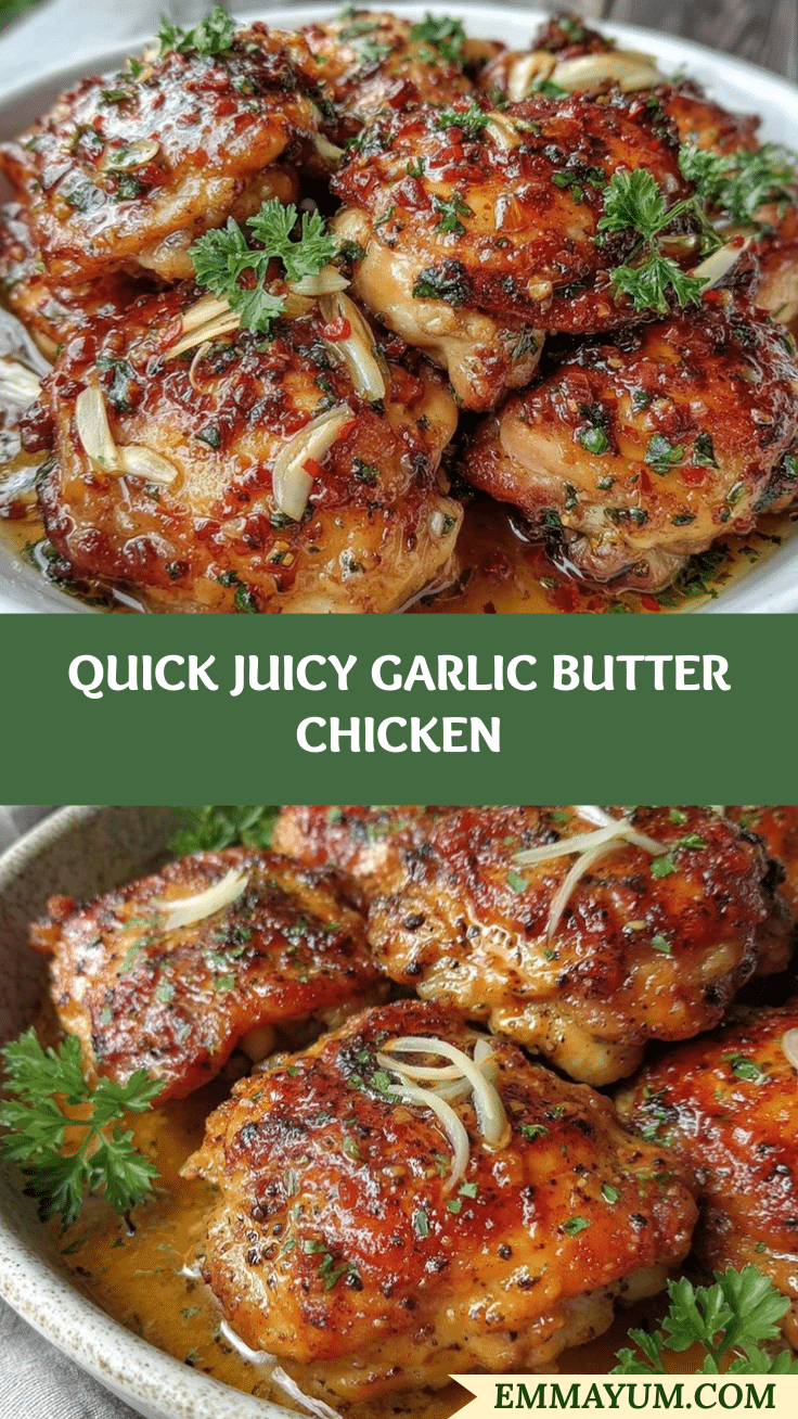 quick juicy garlic butter chicken recipe