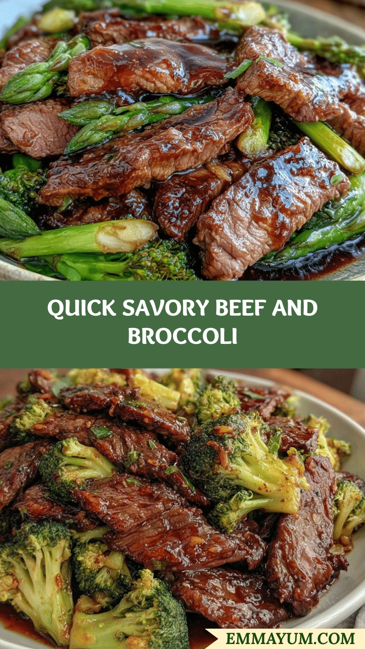 quick savory beef and broccoli recipe